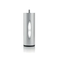 Bellecour Jeu de pieds de lit cylindriques Hauteur 16 cm (2 lumineux + 2 métal Gris)