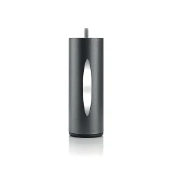 Bellecour Jeu de pieds de lit cylindriques Hauteur 16 cm (2 lumineux + 2 métal Noirs)
