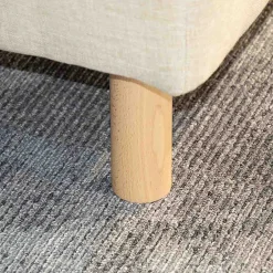 Bellecour Jeu de pieds de lit cylindriques en bois Hauteur 15 cm (lot de 4)
