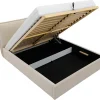 Best Mobilier John - lit coffre - 140x200 cm - en velours - sommier inclus - Hot
