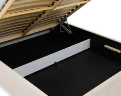 Best Mobilier John - lit coffre - 140x200 cm - en velours - sommier inclus - Hot