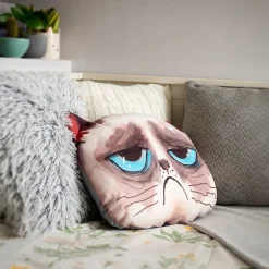 Kadax Coussin à motif imprimé mascotte chat 30x45 cm New