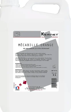 Le Plus De L'Entretien Kemnet Mecabille Orange gel d'atelier surpuissant Bidon de 5 L