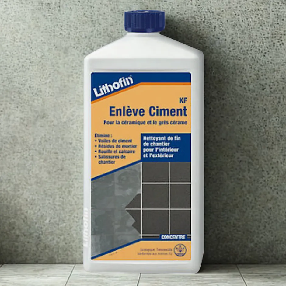 Lithofin KF Enlève-Ciment - Enlève-ciment céramique - - 1 L