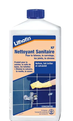 Lithofin KF Nettoyant Sanitaire - Nettoyant acide pour la salle de bain et la douche - - 1 L Online
