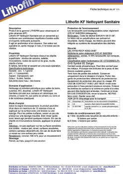 Lithofin KF Nettoyant Sanitaire - Nettoyant acide pour la salle de bain et la douche - - 1 L Online