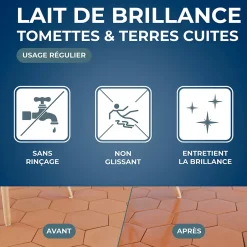Starwax Lait de brillance tomettes et terres cuites 5L Sale