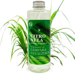 Mamamanuela Lampe catalytique Aqua Marina + Parfum Citronnelle 500 ml - Élimine les mauvaises odeurs, parfume et améliore la qualité de l'air