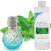 Mamamanuela Lampe catalytique Blue Diamonds + Parfum Mountain Mint 500 ml - Élimine mauvaises odeurs, parfume et améliore la qualité de l'air