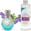 Mamamanuela Lampe catalytique Blue Diamonds + Parfum Lavender Expression 500 ml - Élimine mauvaises odeurs, parfume et améliore qualité de air
