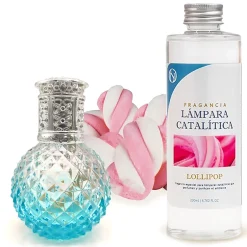 Mamamanuela Lampe catalytique Blue Diamonds + Parfum Lollipop 200 ml - Élimine les mauvaises odeurs, parfume et améliore la qualité de l'air Online