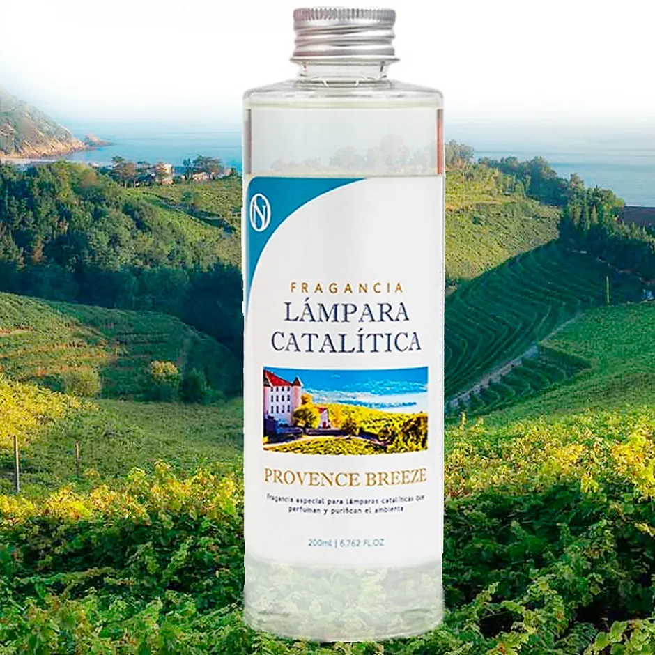Mamamanuela Lampe catalytique Blue Diamonds + Parfum Provence Breeze 500 ml - Élimine mauvaises odeurs, parfume et améliore qualité de l'air