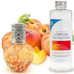 Mamamanuela Lampe catalytique Drops Orange + Parfum Peach Velvet 200 ml - Élimine mauvaises odeurs, parfume et améliore la qualité de l'air Online