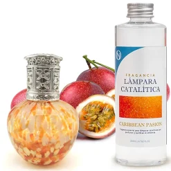 Mamamanuela Lampe catalytique Drops Orange + Parfum Caribbean Passion 500 ml - Élimine mauvaises odeurs, parfume et améliore qualité de l'air Best