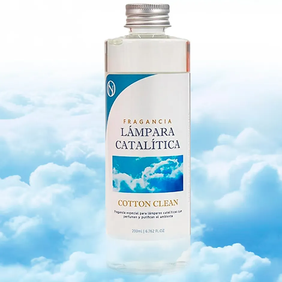 Mamamanuela Lampe catalytique Drops Orange + Parfum Cotton Clean 500 ml - Élimine mauvaises odeurs, parfume et améliore la qualité de l'air