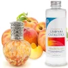 Mamamanuela Lampe catalytique Drops Orange + Parfum Peach Velvet 500 ml - Élimine mauvaises odeurs, parfume et améliore la qualité de l'air