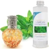 Mamamanuela Lampe catalytique Drops Orange + Parfum Mountain Mint 200 ml - Élimine mauvaises odeurs, parfume et améliore qualité de l'air