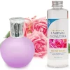 Mamamanuela Lampe catalytique Fuchsia Mat + Parfum Bed of Roses 500 ml - Élimine les mauvaises odeurs, parfume et améliore la qualité de l'air