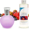 Mamamanuela Lampe catalytique Fuchsia Mat + Arôme Summer Fruits 200 ml - Élimine les mauvaises odeurs, parfume et améliore la qualité de l'air