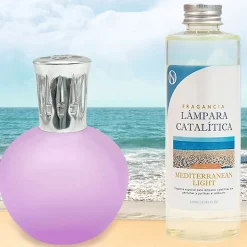 Mamamanuela Lampe catalytique Fuchsia Mat + Parfum Mediterranean Light 200ml - Élimine mauvaises odeurs, parfume et améliore qualité de l'air Sale