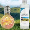 Mamamanuela Lampe catalytique Mosaïque Bicolore + Parfum Provence Breeze 500ml. Élimine mauvaises odeurs, parfume et améliore qualité de l'air
