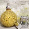 Mamamanuela Lampe catalytique Mosaïque Doré + Parfum Lemon Cake 200 ml - Élimine mauvaises odeurs, parfume et améliore qualité de l'air Outlet