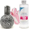 Mamamanuela Lampe catalytique Mosaïque Noir + Parfum Lollipop 500 ml - Élimine les mauvaises odeurs, parfume et améliore la qualité de l'air
