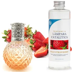 Mamamanuela Lampe catalytique Orange Diamonds + Wild Strawberry 200 ml - Élimine les mauvaises odeurs, parfume et améliore la qualité de l'air