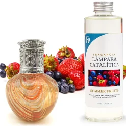 Mamamanuela Lampe catalytique Orange Waves + Parfum Summer Fruits 500 ml - Élimine mauvaises odeurs, parfume et améliore la qualité de l'air Sale
