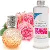 Mamamanuela Lampe catalytique Orange Diamonds + Parfum Bed of Roses 500 ml - Élimine mauvaises odeurs, parfume et améliore la qualité de l'air