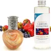 Mamamanuela Lampe catalytique Orange Waves + Parfum Summer Fruits 200 ml - Élimine mauvaises odeurs, parfume et améliore la qualité de l'air