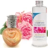 Mamamanuela Lampe catalytique Orange Waves + Parfum Bed of Roses 500 ml - Élimine mauvaises odeurs, parfume et améliore la qualité de l'air