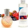Mamamanuela Lampe catalytique Orange Diamonds + Parfum Summer Fruits 500 ml - Élimine mauvaises odeurs, parfume et améliore qualité de l'air