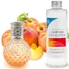 Mamamanuela Lampe catalytique Orange Diamonds + Parfum Peach Velvet 200 ml - Élimine mauvaises odeurs, parfume et améliore la qualité de l'air