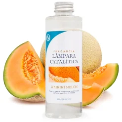 Mamamanuela Lampe catalytique Orange Diamonds + Parfum Waikiki Melon 200 ml - Élimine mauvaises odeurs, parfume et améliore qualité de l'air