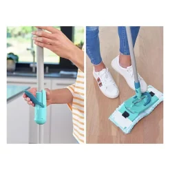 Leifheit Clean Twist M Ergo 52120 Kit de nettoyage sol - Balai a plat lave sol avec housse 33 cm et seau a essorage rotatif faci Sale