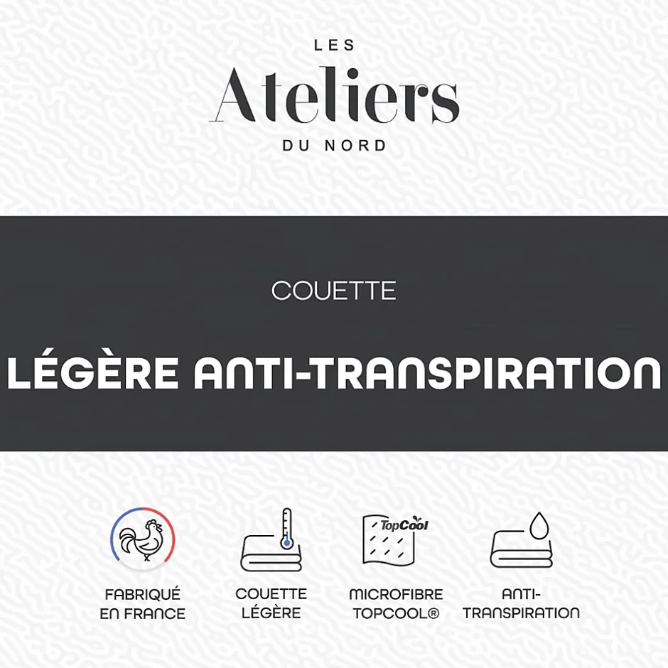 Ateliers Du Nord Les - Couette Légère et Anti-transpiration 240x260cm New