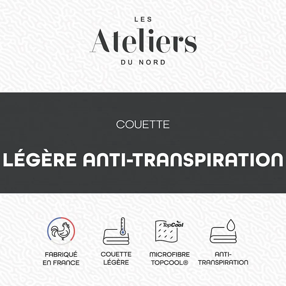 Ateliers Du Nord Les - Couette Légère et Anti-transpiration 140x200cm