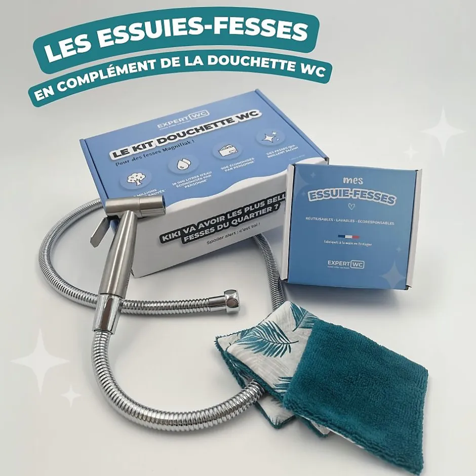 Expert Les essuies-fesses : le papier toilette lavable en fibre de bambou - Made in France Clearance