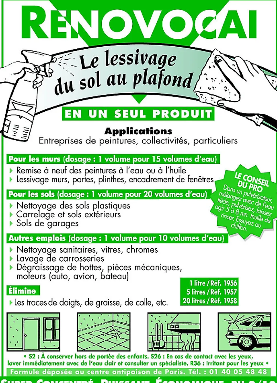 Rénovocai Lessive du sol au plafond 5L Online