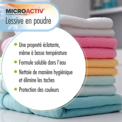 Höfer Chemie Lessive En Poudre Microactiv 30 L Puissante Pour Blanc Et Couleurs