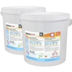 Höfer Chemie Lessive En Poudre Microactiv 20 L Puissante Pour Blanc Et Couleurs New