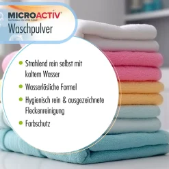 Höfer Chemie Lessive En Poudre Microactiv 20 L Puissante Pour Blanc Et Couleurs New