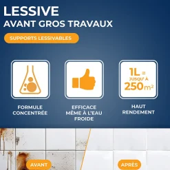 Starwax Lessive gros travaux sans rinçage 1L