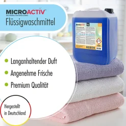 Höfer Chemie Lessive Liquide Microactiv 40 L Puissante Pour Blanc Et Couleurs, Se Dissout Facilement