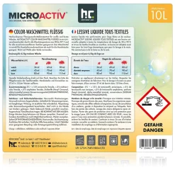 Höfer Chemie Lessive Liquide Microactiv 40 L Puissante Pour Blanc Et Couleurs, Se Dissout Facilement