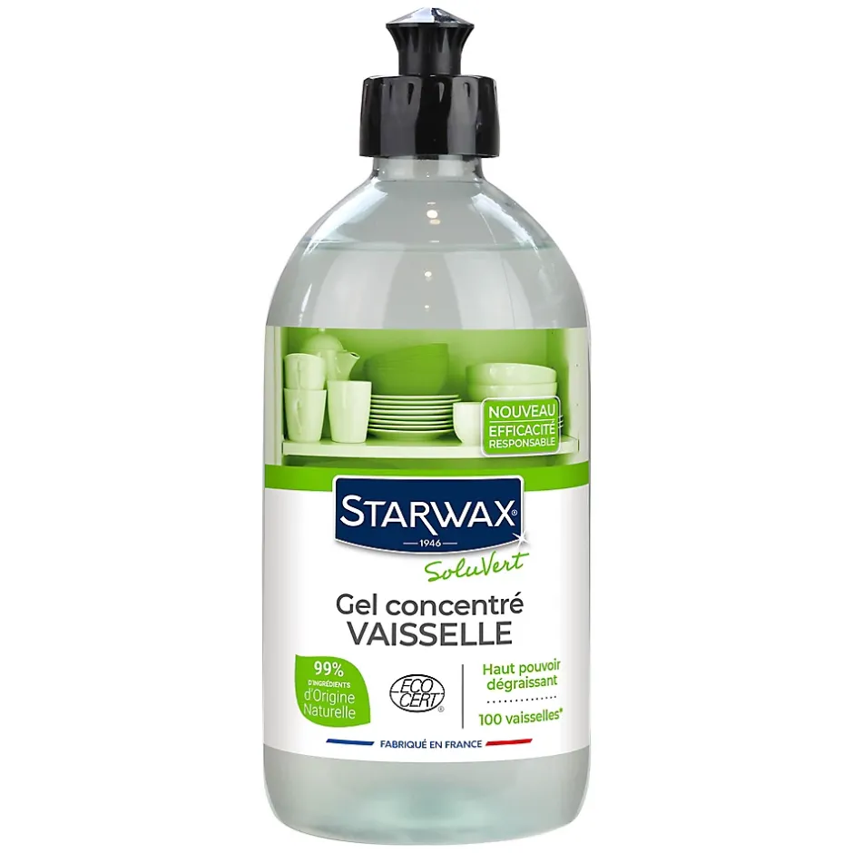 Starwax Liquide vaisselle gel concentré SoluVert 0,5L Hot