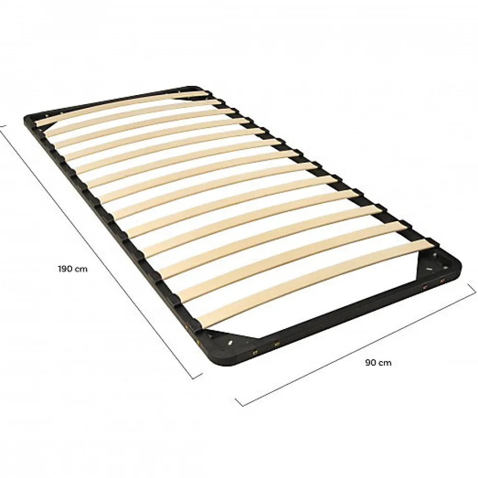 Bb Loisir Lit 1 place 90x190cm blanc KIAPA Blanc inclus sommier et 2 tiroirs pour rangement