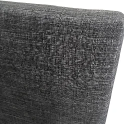 Bb Loisir Lit 1 place 90x190cm Tissu Gris foncé avec sommier DUSIN
