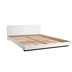Bb Loisir Lit 2 places 160x200cm Blanc LIFA inclus sommier et tête de lit